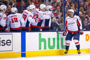 Ovechkin scores twice; Caps win 6-3 and advance to second round