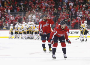 Capitals give up 3 goals in 4:49; fall in game one