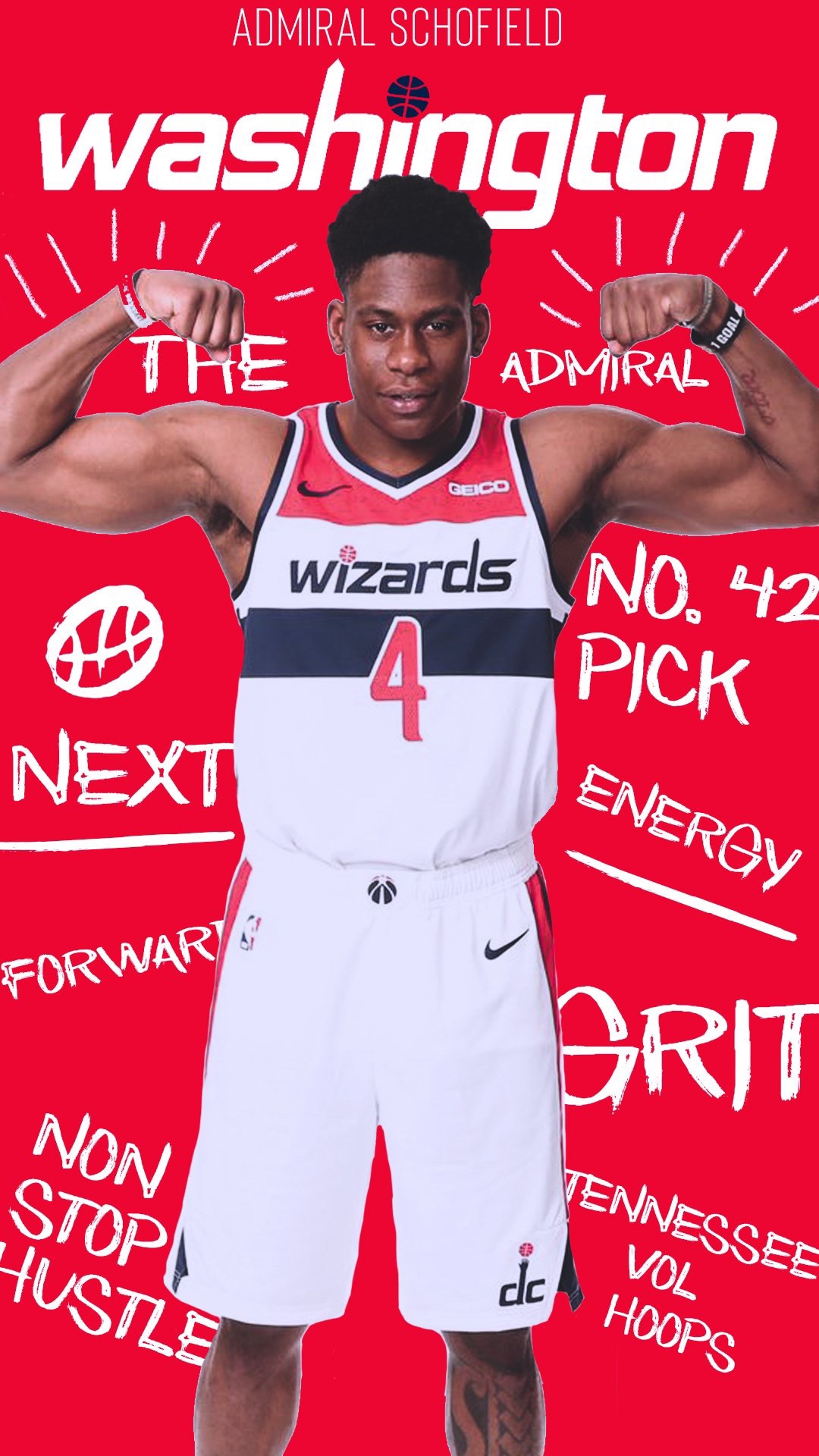 admiral schofield jersey wizards