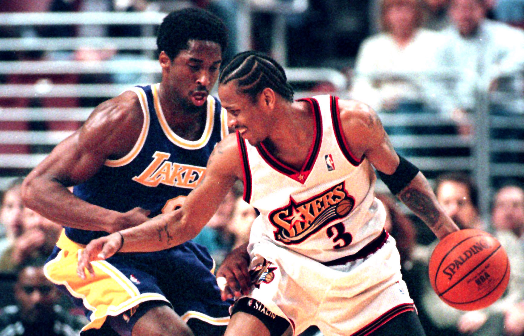 Kobe Bryant vs Allen Iverson  Lakers kobe bryant, Kobe bryant