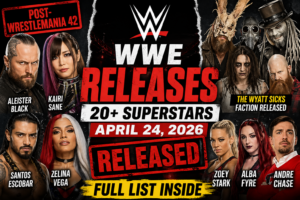 WWE Releases More Than 20 Superstars in Post-WrestleMania Roster Cuts